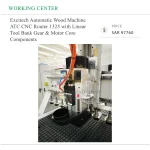 Excitech Automatic Wood Machine ATC CNC Router 1325 with Linear Tool Bank Gear & Motor Core Components - Image 2