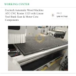Excitech Automatic Wood Machine ATC CNC Router 1325 with Linear Tool Bank Gear & Motor Core Components - Image 3