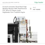 ⁦ماكينة تلبيس حواف ألواح الخشب أوتوماتيكية متعددة الوظائف، لألواح MDF وحواف PVC، لشطف الحواف بزاوية 45 درجة، مزودة بمحرك⁩ - الصورة ⁦4⁩