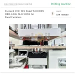 Excitech CNC SIX Sided WOODEN DRILLING MACHINE for Panel Furniture - Image 3