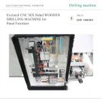 Excitech CNC SIX Sided WOODEN DRILLING MACHINE for Panel Furniture - Image 4