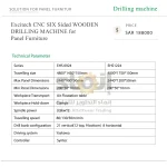 Excitech CNC SIX Sided WOODEN DRILLING MACHINE for Panel Furniture - Image 7