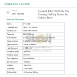 Excitech E4-2138D Atc Cnc Carving Drilling Router for Cabinet Door - Image 7