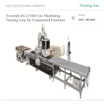 خط تشغيل CNC بنظام Nesting موديل E4-2138D لتصنيع الأثاث حسب الطلب