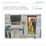 ⁦خط تشغيل CNC بنظام Nesting موديل E4-2138D لتصنيع الأثاث حسب الطلب⁩ - الصورة ⁦3⁩