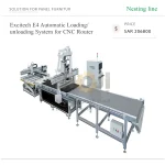 نظام تحميل وتفريغ أوتوماتيكي E4 لماكينات راوتر CNC