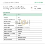 Excitech E4 Automatic Loading/unloading System for CNC Router - Image 7
