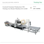 ماكينة راوتر CNC بنظام Nesting لتصنيع الأثاث، موديل E4-1224D
