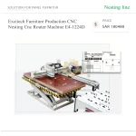⁦ماكينة راوتر CNC بنظام Nesting لتصنيع الأثاث، موديل E4-1224D⁩ - الصورة ⁦5⁩