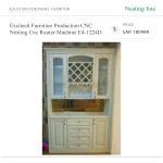 ⁦ماكينة راوتر CNC بنظام Nesting لتصنيع الأثاث، موديل E4-1224D⁩ - الصورة ⁦3⁩