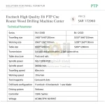 Excitech High Quality E6 PTP Cnc Router Wood Drilling Machine Center - Image 7
