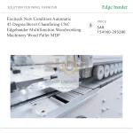 ⁦ماكينة تلبيس حواف CNC أوتوماتيكية متعددة الوظائف، لتشطيب وشطف الحواف المائلة بزاوية 45 درجة، للأعمال الخشبية وألواح MDF والطبالي الخشبية⁩ - الصورة ⁦5⁩
