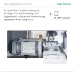 ⁦ماكينة تلبيس حواف CNC أوتوماتيكية متعددة الوظائف، لتشطيب وشطف الحواف المائلة بزاوية 45 درجة، للأعمال الخشبية وألواح MDF والطبالي الخشبية⁩ - الصورة ⁦3⁩