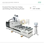 Excitech New Type Cnc Cutting and Drilling Wood Working Route