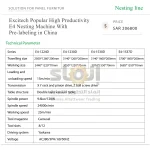 Excitech Popular High Productivity E4 Nesting Machine With Pre-labeling in China - Image 7