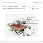 ⁦ماكينة CNC بنظام Nesting للأثاث، توريد مباشر من المصنع، مزودة بنظام وضع ملصقات أوتوماتيكي⁩ - الصورة ⁦6⁩