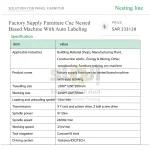 ⁦ماكينة CNC بنظام Nesting للأثاث، توريد مباشر من المصنع، مزودة بنظام وضع ملصقات أوتوماتيكي⁩ - الصورة ⁦8⁩