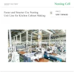⁦خط إنتاج Nesting CNC سريع وذكي لتصنيع خزائن المطابخ⁩ - الصورة ⁦2⁩