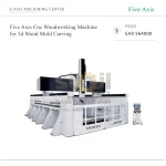 Five Axis Cnc Woodworking Machine for 3d Wood Mold Carving