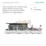 ماكينة تلبيس حواف CNC أوتوماتيكية بالكامل للأثاث والأعمال الخشبية، لتلبيس حواف ألواح الخشب وMDF والميلامين بشرائط PVC