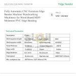 ⁦ماكينة تلبيس حواف CNC أوتوماتيكية بالكامل للأثاث والأعمال الخشبية، لتلبيس حواف ألواح الخشب وMDF والميلامين بشرائط PVC⁩ - الصورة ⁦7⁩