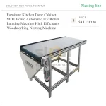 Furniture Kitchen Door Cabinet MDF Board Automatic UV Roller Painting Machine High Efficiency Woodworking Nesting Machine - Image 5