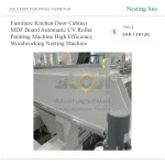 Furniture Kitchen Door Cabinet MDF Board Automatic UV Roller Painting Machine High Efficiency Woodworking Nesting Machine - Image 6