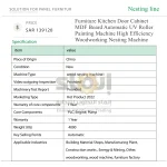 Furniture Kitchen Door Cabinet MDF Board Automatic UV Roller Painting Machine High Efficiency Woodworking Nesting Machine - Image 7