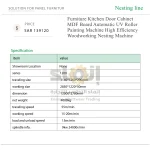 Furniture Kitchen Door Cabinet MDF Board Automatic UV Roller Painting Machine High Efficiency Woodworking Nesting Machine - Image 8