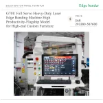⁦ماكينة تلبيس حواف ليزرية ثقيلة بنظام سيرفو كامل موديل G70U، بإنتاجية عالية، من الفئة الرائدة لتصنيع الأثاث المخصص الفاخر⁩ - الصورة ⁦2⁩