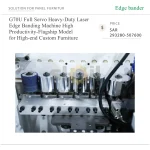 ⁦ماكينة تلبيس حواف ليزرية ثقيلة بنظام سيرفو كامل موديل G70U، بإنتاجية عالية، من الفئة الرائدة لتصنيع الأثاث المخصص الفاخر⁩ - الصورة ⁦5⁩
