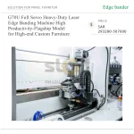 ⁦ماكينة تلبيس حواف ليزرية ثقيلة بنظام سيرفو كامل موديل G70U، بإنتاجية عالية، من الفئة الرائدة لتصنيع الأثاث المخصص الفاخر⁩ - الصورة ⁦4⁩