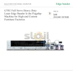 ماكينة تلبيس حواف ليزرية ثقيلة بنظام سيرفو كامل موديل G70U، لمصانع الأثاث الفاخر حسب الطلب
