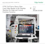⁦ماكينة تلبيس حواف ليزرية ثقيلة بنظام سيرفو كامل موديل G70U، لمصانع الأثاث الفاخر حسب الطلب⁩ - الصورة ⁦6⁩