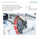 ⁦ماكينة تلبيس حواف ليزرية ثقيلة بنظام سيرفو كامل موديل G70U، لمصانع الأثاث الفاخر حسب الطلب⁩ - الصورة ⁦5⁩