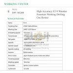 High Accuracy E2-9 Wooden Furniture Working Drilling Cnc Router - Image 7
