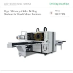 High Efficiency 6 Sided Drilling Machine for Wood Cabinet Furniture