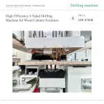High Efficiency 6 Sided Drilling Machine for Wood Cabinet Furniture - Image 2