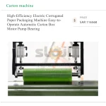Excitech High-Efficiency Electric Corrugated Paper Packaging Machine Easy-to-Operate Automatic Carton Box Motor Pump Bearing - Image 3