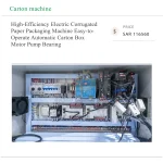 Excitech High-Efficiency Electric Corrugated Paper Packaging Machine Easy-to-Operate Automatic Carton Box Motor Pump Bearing - Image 6