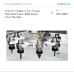 ⁦مركز تشغيل CNC عالي الأداء بنظام Nesting، عالي السرعة للأعمال الخشبية⁩ - الصورة ⁦6⁩