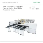 Excitech High Precision Cnc Panel Saw Nesting Cutting Door Making Machine