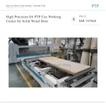 High Precision E6 PTP Cnc Working Center for Solid Wood Door - Image 5