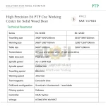 High Precision E6 PTP Cnc Working Center for Solid Wood Door - Image 7