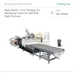 High Quality 3 Axis Nesting Cnc Machining Center for Mdf With High Precision
