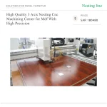High Quality 3 Axis Nesting Cnc Machining Center for Mdf With High Precision - Image 5