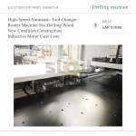 High-Speed Automatic Tool Changer Router Machine Six-Drilling Wood New Condition Construction Industries Motor Gear Core - Image 3