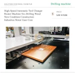 High-Speed Automatic Tool Changer Router Machine Six-Drilling Wood New Condition Construction Industries Motor Gear Core - Image 5
