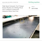 High-Speed Automatic Tool Changer Router Machine Six-Drilling Wood New Condition Construction Industries Motor Gear Core - Image 6