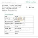 High-Speed Automatic Tool Changer Router Machine Six-Drilling Wood New Condition Construction Industries Motor Gear Core - Image 7